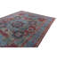 Hand Knotted Wool Area Rug in Silver And Blue