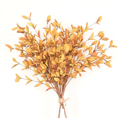 Arrangement floral de 24 po de feuilles d'automne artificielles pour remplissage de vase, branche de feuillage rustique à longue tige pour centres de table de salle à manger, décoration de fête de l'Action de grâce pour la récolte