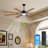 72 Inch Large Ceiling Fan With Led Light 8 Abs Blades Smart Remote Control-295461166