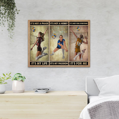 A Volleyball Athletes - Wrapped Canvas Graphic Art