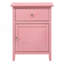 Charmante table de chevet rose pour les espaces décontractés-1975686571