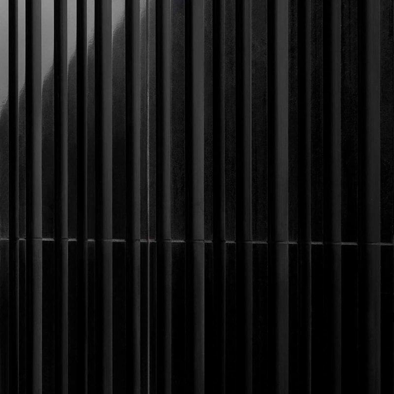 Stonework Black Jade 12x24 Marble Tile, Barcode 3D Polished/Honed