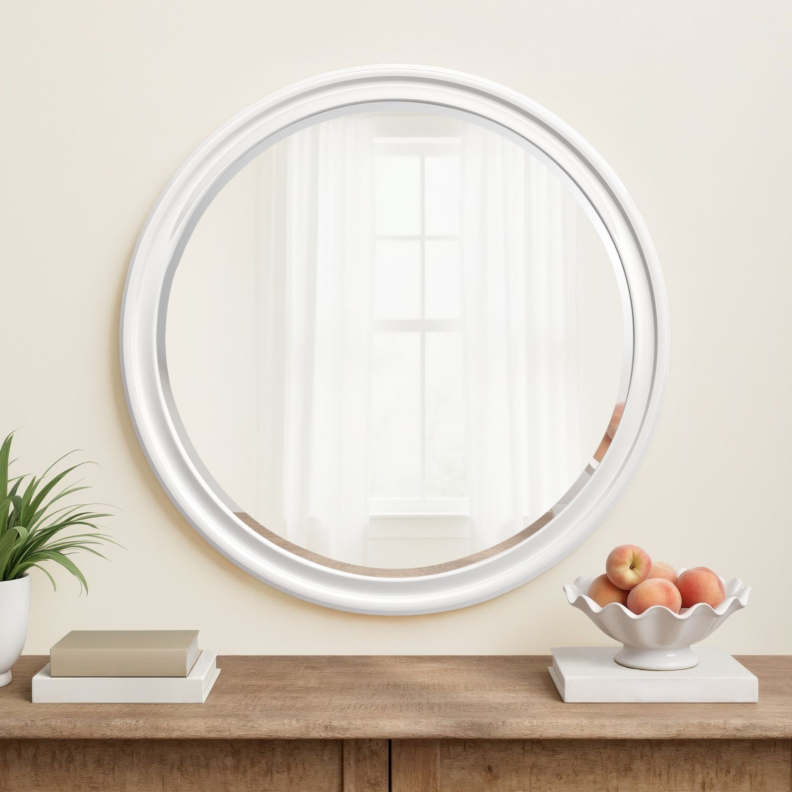 Talvi 36" Accent Mirror, White