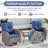 Outdoor Courtyard Wicker Sofa Conversation Set With Swivel Chairs-387891299-375076053
