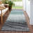 Machine Washable Indoor/Outdoor Jenning ACN2272 Stripes Rug-18520324