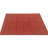 Pavé de jardin en caoutchouc double face en rouge - ensemble de 6