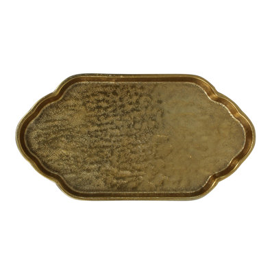 Greek Key Tray, Brass - Sm