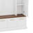Farmhouse Hall Tree With Golden Hooks & Bench, Adjustable Shelves-1443834844
