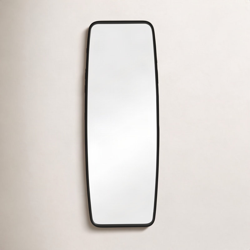Miroir mural Belle, 60 po x 21 po, Noir