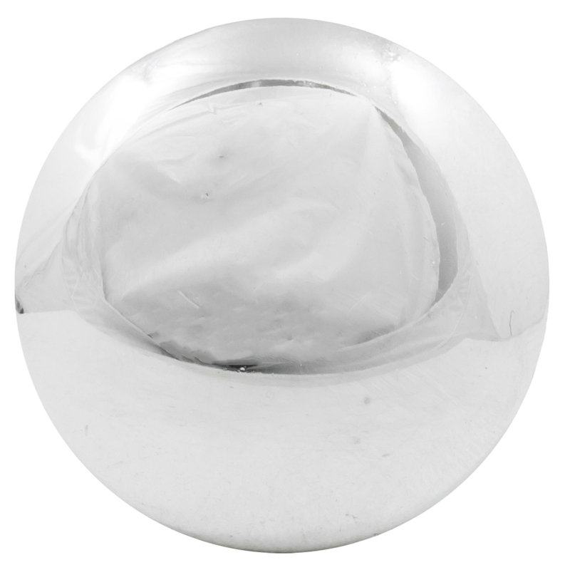 1 bouton champignon de 13/10 po de diamètre, Chrome poli
