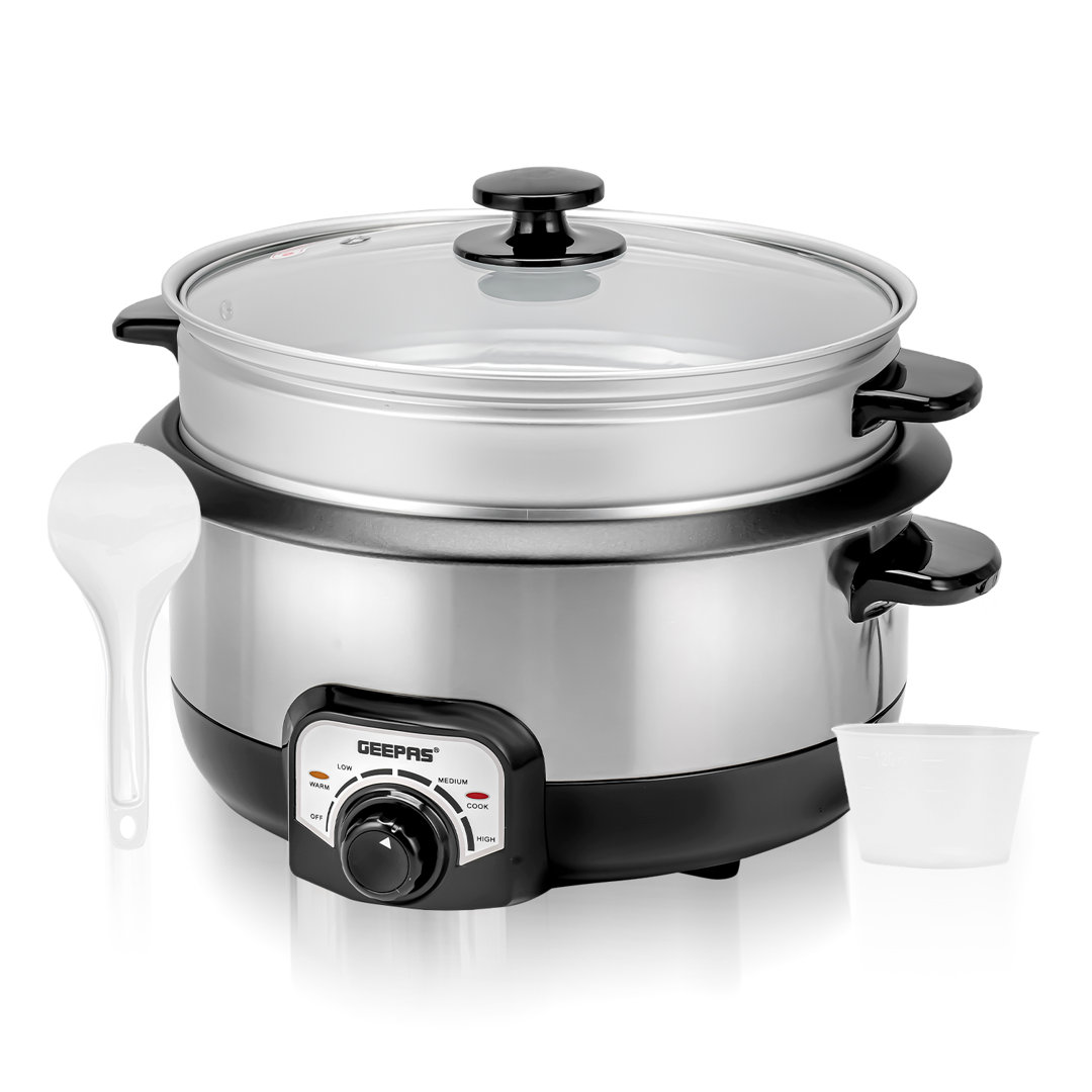 Geepas 7-in-1 Muticooker, 3L Rice Cooker, Steamer