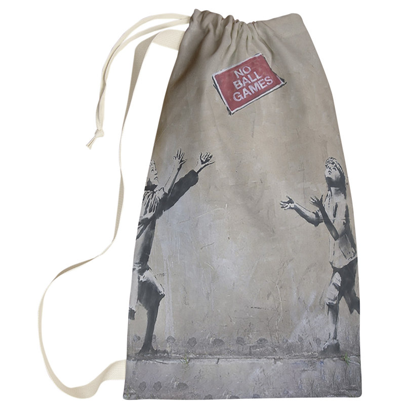 Fabric Laundry Bag with Handles, Small (29" H x 18" W x 1" D)