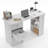 Makeup Vanity With 3 Drawers And Shelf Storage, Nail Table-321594967