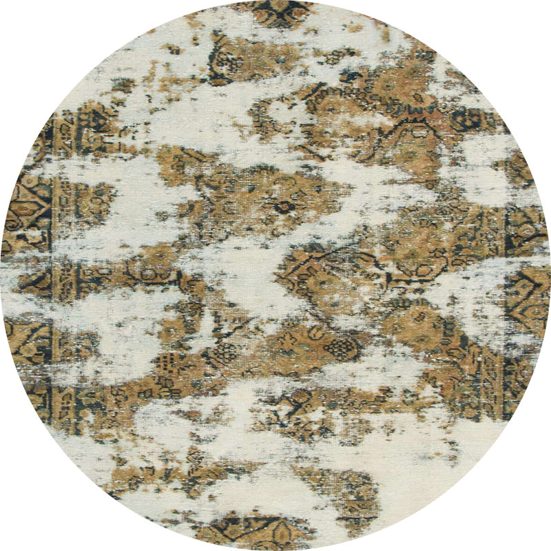 Abstract Indoor Rug, Round 3'