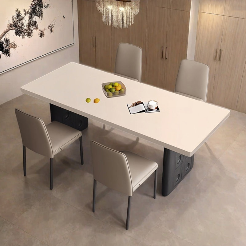 Table et chaises de salle à manger haut de gamme et élégantes, H 29,5 po x L 78,7 po x l 31,4 po