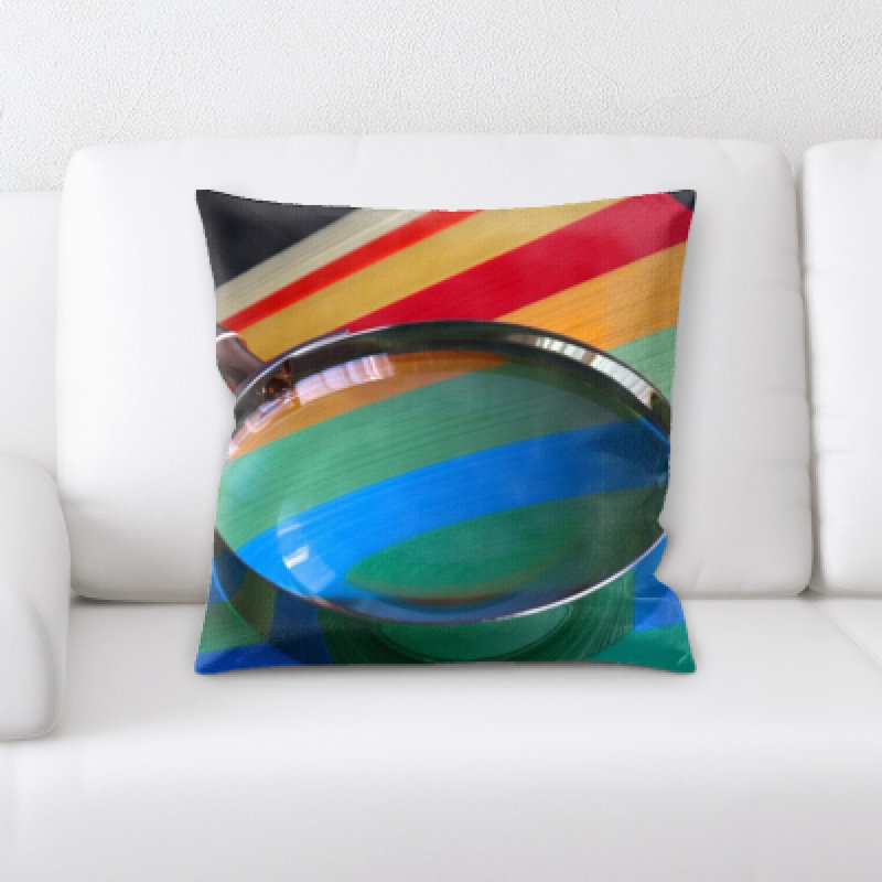 Microsuede Reversible Throw Pillow
