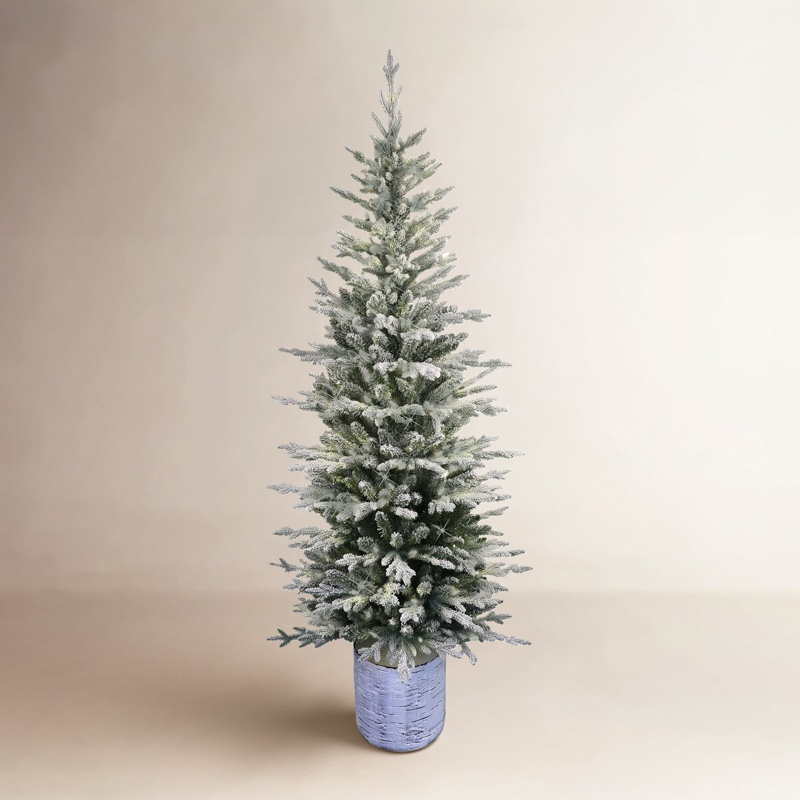 Lighted Artificial Fir Christmas Tree, 6' H