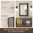 Gwenneth Rectangle Wood Mirror for Bathroom, Solid Pine Wood-878103211-930831089