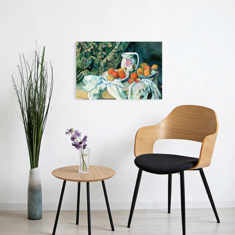 Nature morte avec un rideau 1895, impression d'art classique classique de printemps, H 16 po x l 24 po