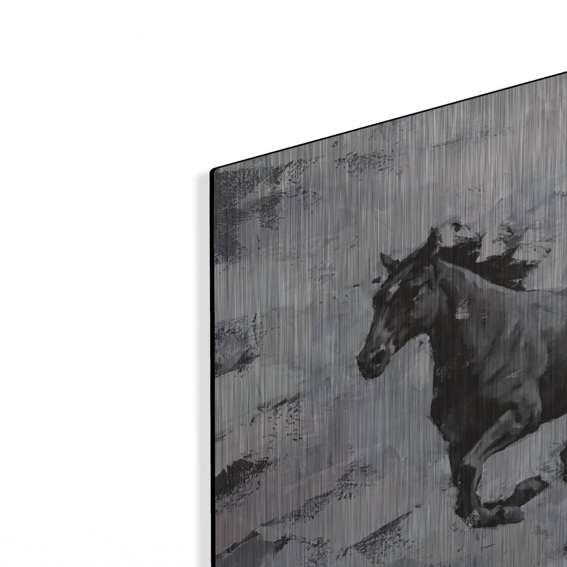  «Gallop» par Alexander Gunin, art mural en métal, 24 po x 12 po, H 12 po x l 24 po