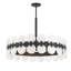  Lustre 10 lumières en noir mat Boca-119461515-119461514