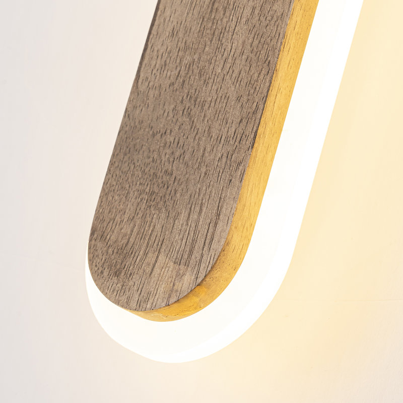 Applique murale à DEL en bois naturel Modern Farmhouse 3000K