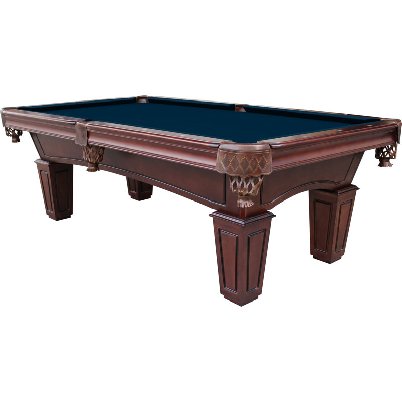 Table de billard en ardoise avec installation professionnelle St Lawrence (valeur de 895 $) incluse, Espresso, Bleu marine