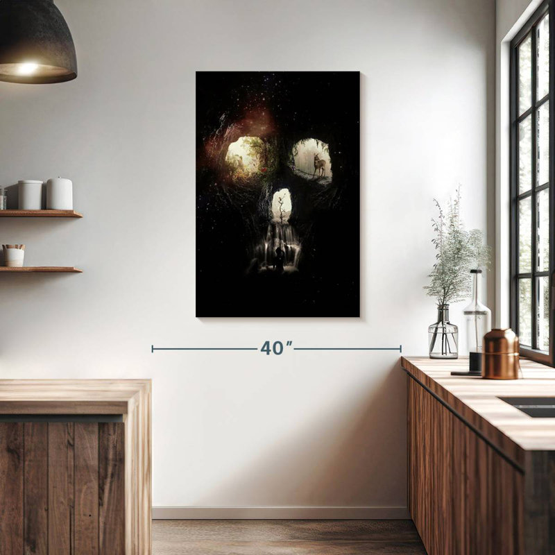 Kerner Cave Skull, 39" H x 26" W
