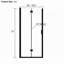 Porte de douche pliante à charnières pivotantes semi-encadrées, noir mat, de 81 à 84 cm (32 à 33 pouces), avec verre trempé de 6 mm et installation réversible