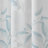 Madison Park Cecily Aqua Floral Printed Burnout Sheer Grommet Single 50x84" Curtain Panel-918719274-838264929