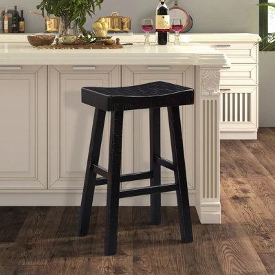 18" W Transitional 29" Stool, (2/CTN), Black