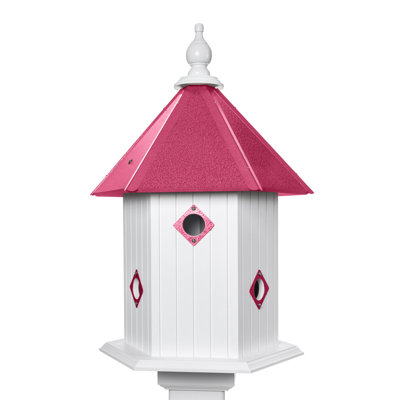 Demorest 20 in. H x 16.75 in. W x 16.75 in. D Post Birdhouse
