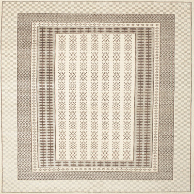Tapis contemporain blanc / noir
