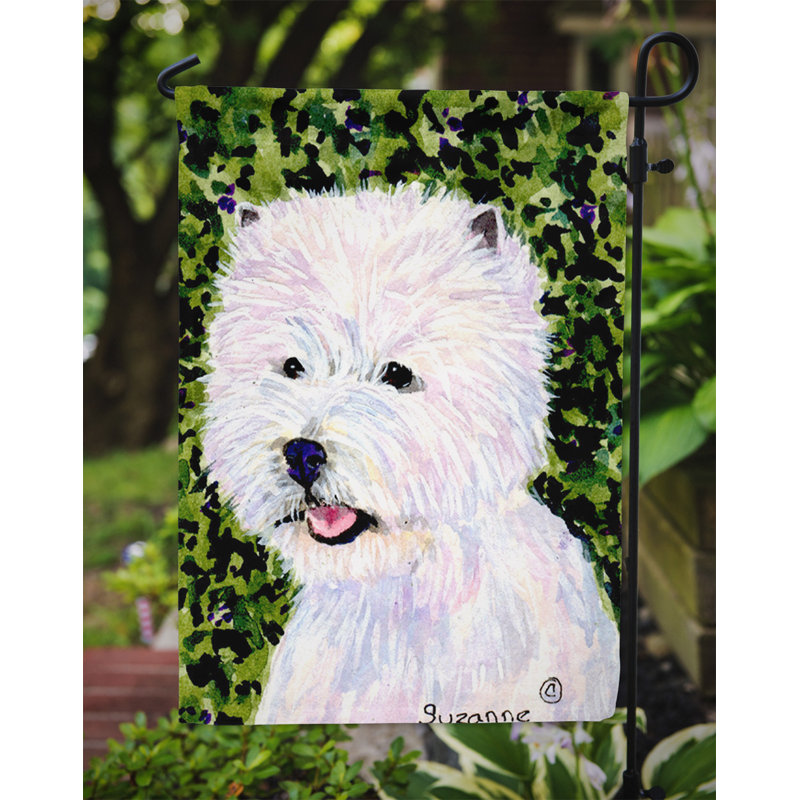 Drapeau de jardin à 2 côtés westie