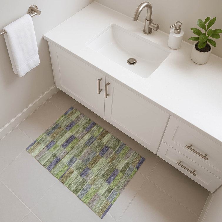 Premium Machine Washable Brennon AMF1628 Stripes Rug
