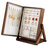 Black Walnut Wooden Jewelry Box, 2-in-1 Makeup Mirror for Necklace Ring Earring Bracelet Organizer.