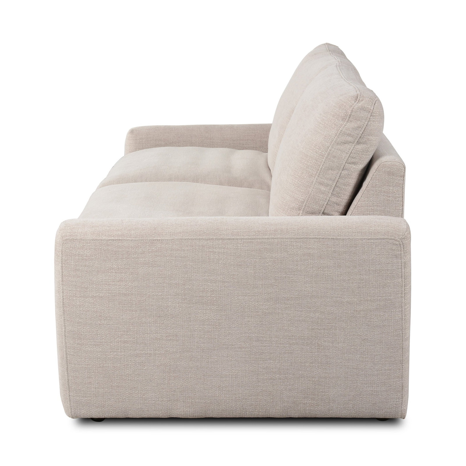 Downing 78" Linen Sofa, Laken Stone Performance Weave