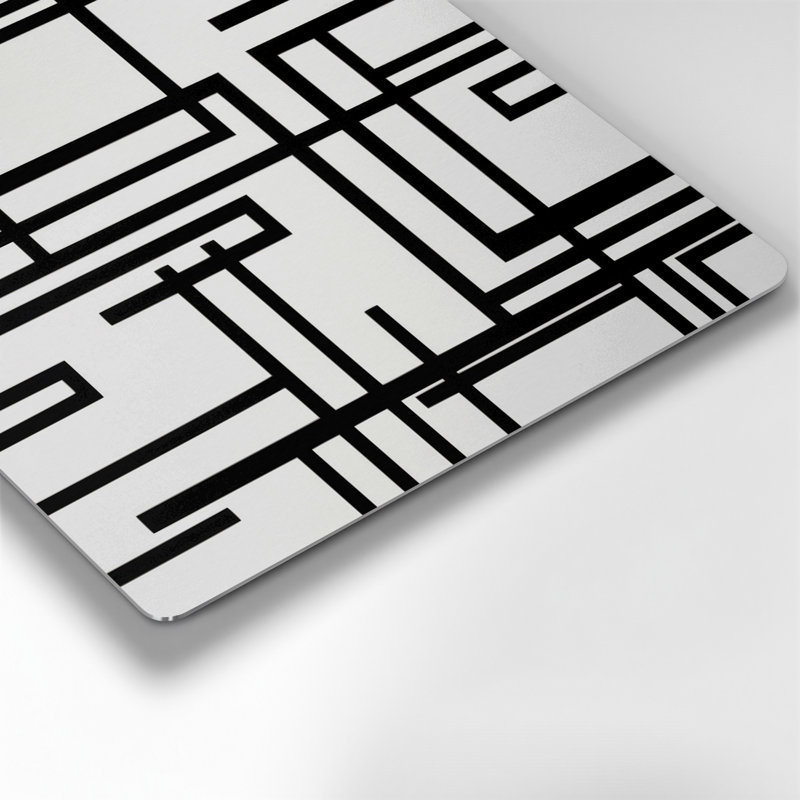 Minimalisme 66, art mural en métal beige, H 12 po x l 12 po