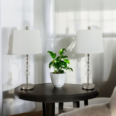 Lampes de table Rosdorf Park Elegance - Design moderne, finition argentée chic, décor parfait pour toute pièce - illuminez et inspirez
