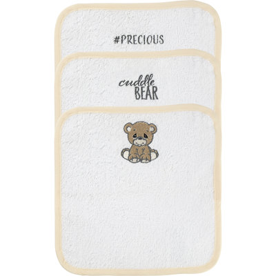Ensemble de serviettes de toilette en coton 3 pièces 100% Bear