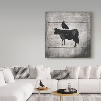 « farm fraîche cow », reproduction d’impression sur toile tendue