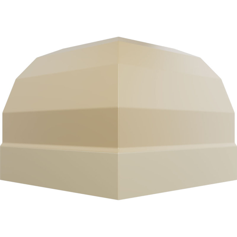 Endurathane Inside Corner Moulding, 7"P x 6 3/4"H (matches moulding MLD06X07X09FO), Factory Primed