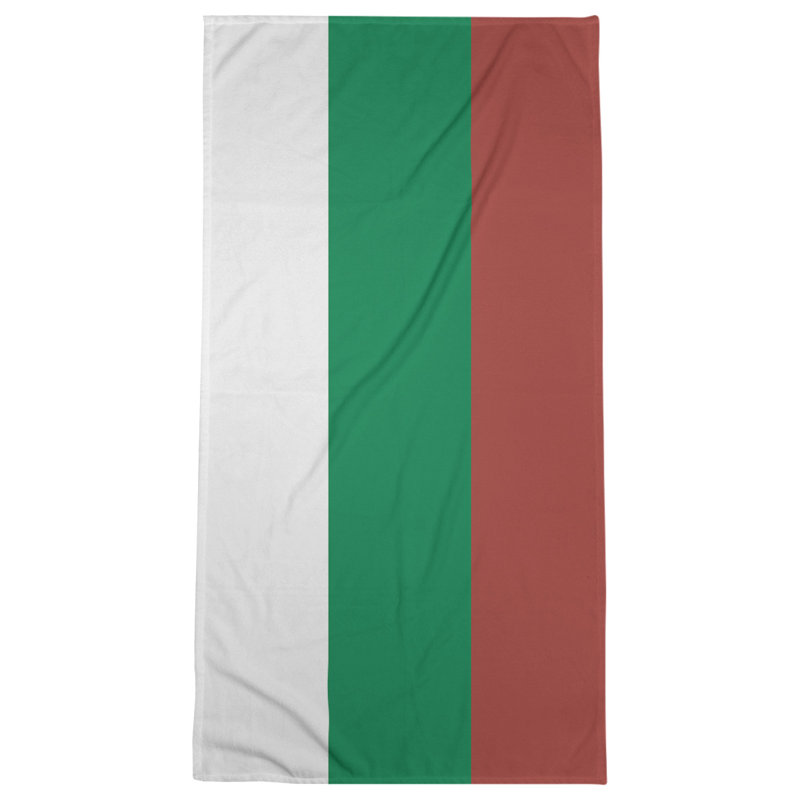 Cotton Blend Lightweight Bath Towel, Green/Gold
