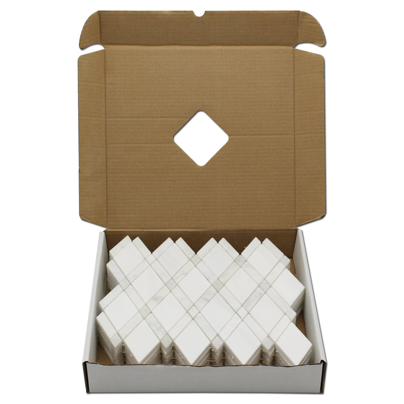 2" x 4" Marble Mosaic Wall & Floor Tile, Dolomite