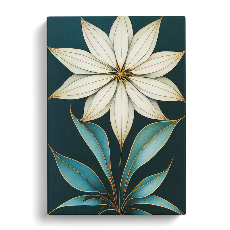Flower No.8 - Wall Art, 60cm H x 40cm W x 3cm D, Wrapped Canvas