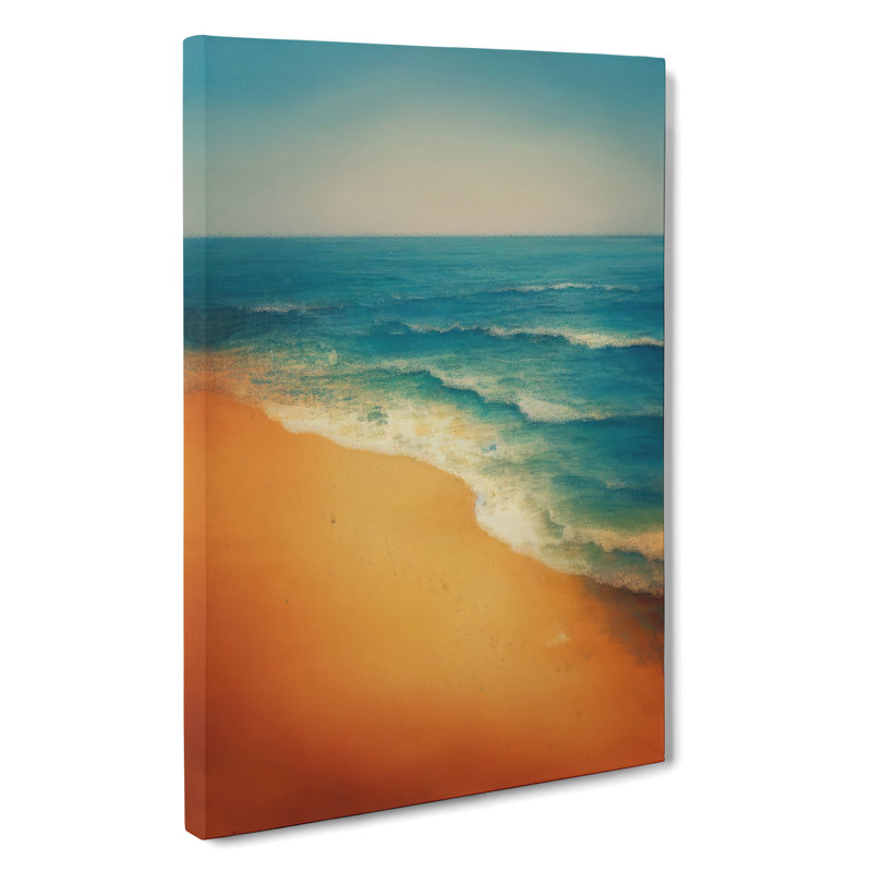 Warm Beach - Wrapped Canvas, 50cm H x 35cm W x 3cm D
