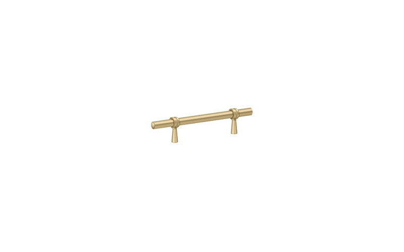 Deltana P310U4 Adjustable Pull 4-3/4" in Brushed Brass, 30"