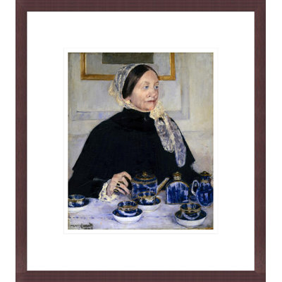 « Une dame à  la table à  thé » de Mary Cassatt – Reproduction giclée encadrée