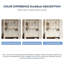 Meuble-lavabo mural moderne en bois d'hévéa crème avec armoire à miroir Smart Modern-1947067288