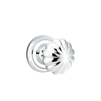 Ensemble de boutons d'intimité Emtek avec bouton rosette et melon régulier